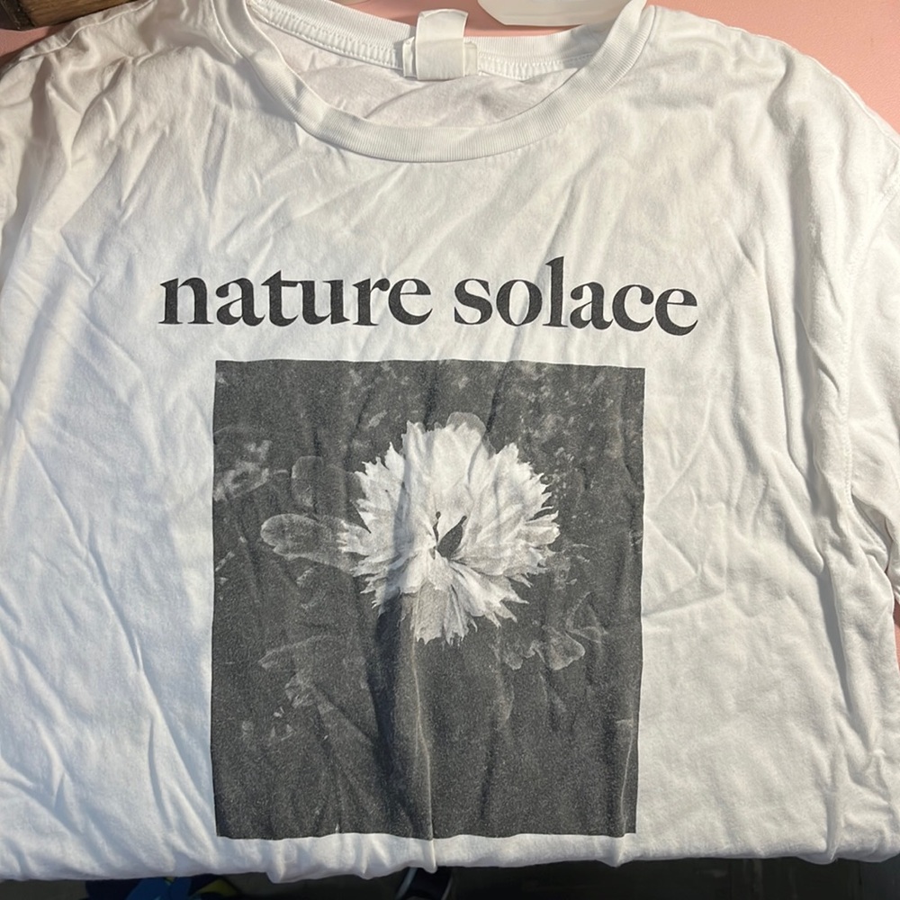 H&M, XS, white graphic